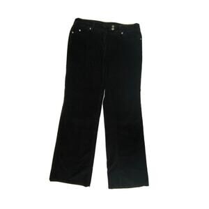 New Frontier Relaxed Straight Women's size 10 Black Corduroy Pants